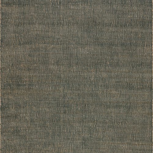 Isolated view of Green Rectangle Perfect Handwoven Jute-Blend Rug, showcasing its design