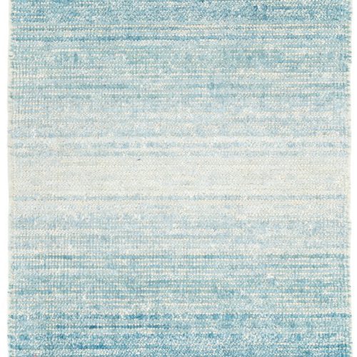 Sky Moon Handwoven Cotton/Viscose Rug | Blue