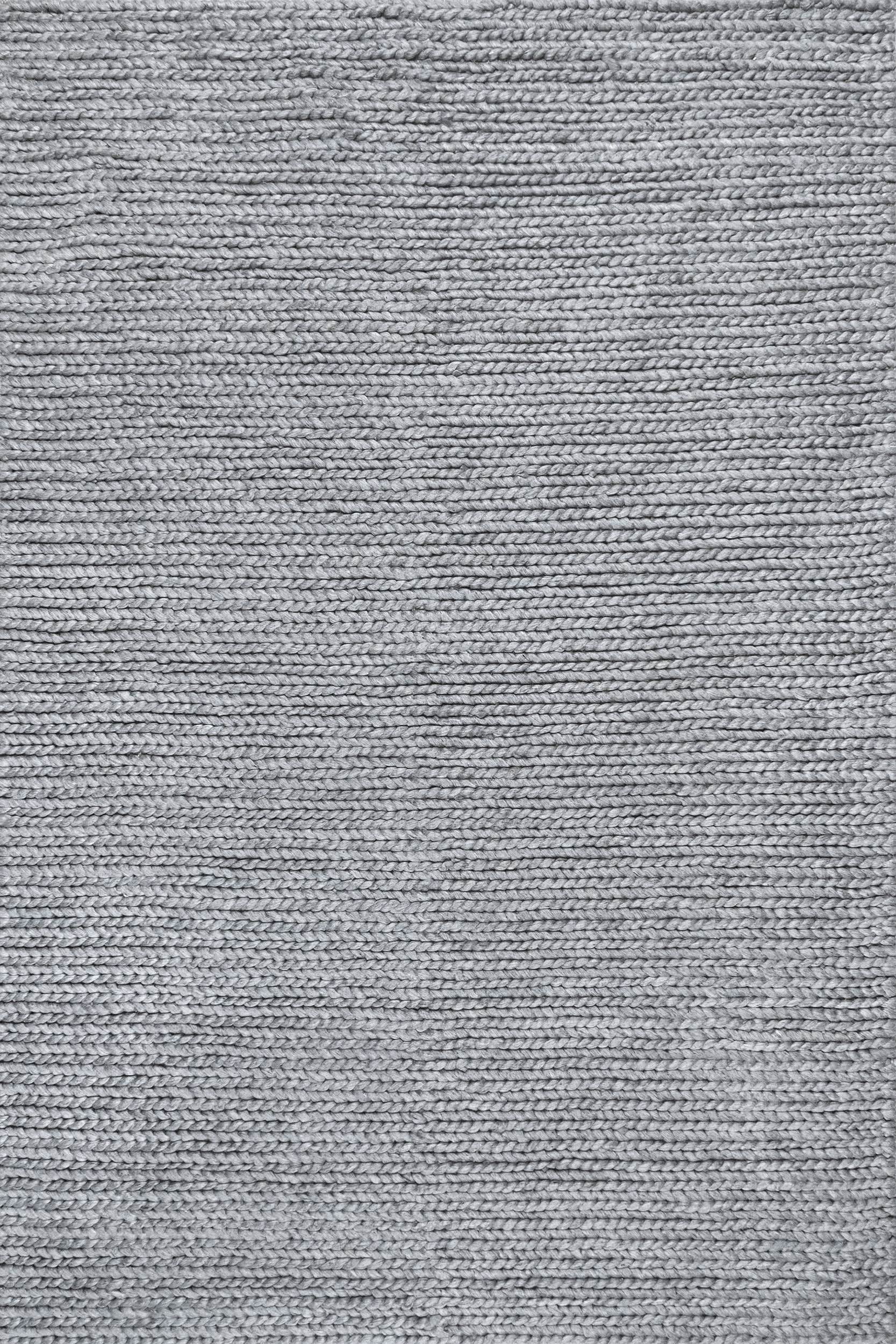 e2f28de4bc90bd6ee99803d60a91c88470a6161f Isolated view of Light Blue Rectangle Softest Knit Wool Rug, showcasing its design