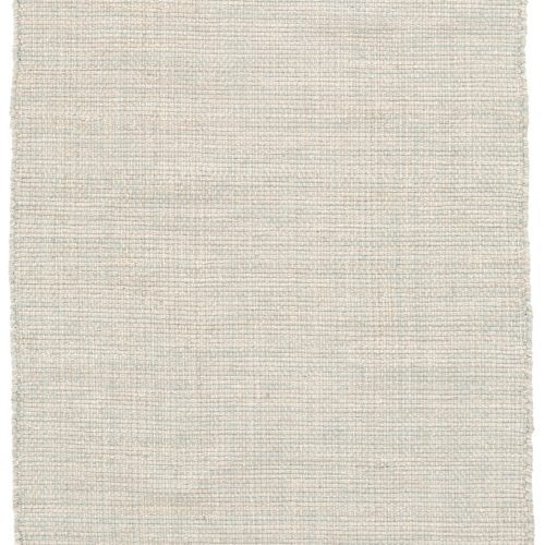 Marled Handwoven Cotton Rug | Light Blue