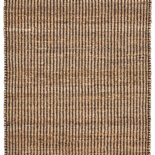 Gridwork Handwoven Jute Rug | Black