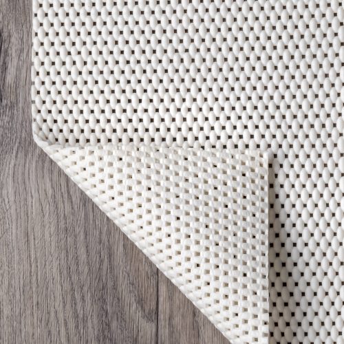 Isolated view of Off White Rectangle Standard Extra Grip Rug Pad, showcasing its design