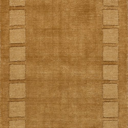 Isolated view of Wheat Runner Petra High-Low Wool-Blend Rug, showcasing its design