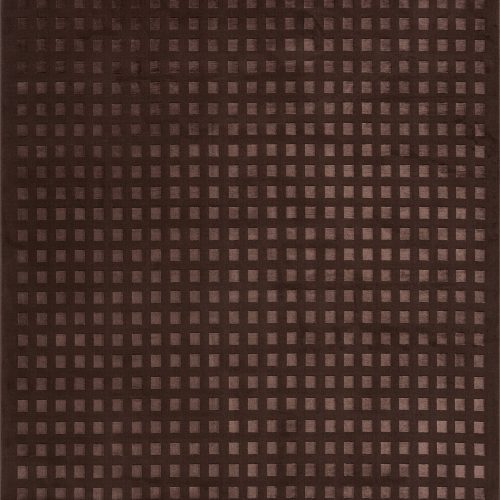 Isolated view of Brown Rectangle Lambertville Plush Textured Washable Rug, showcasing its design