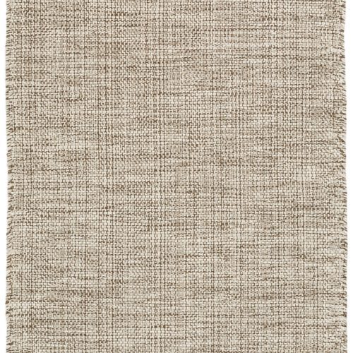 Marled Handwoven Cotton Rug | Brown